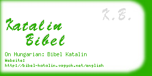 katalin bibel business card